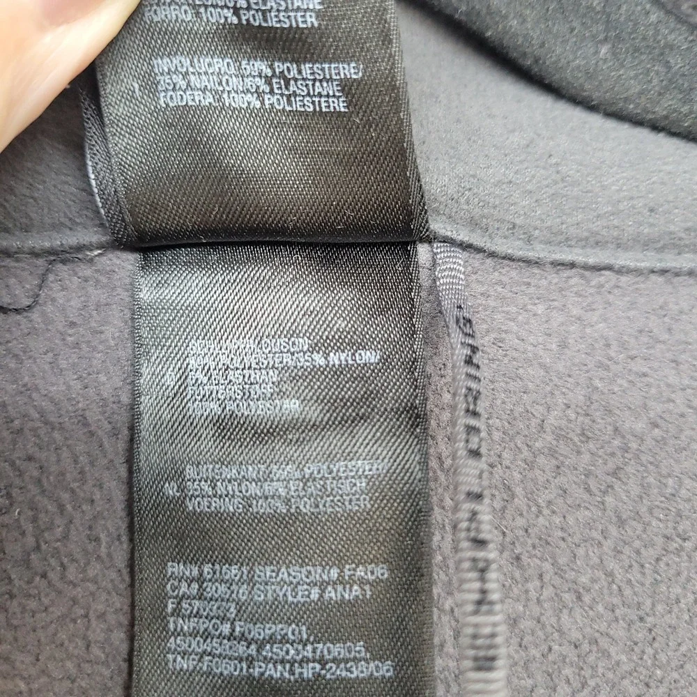 The North Face Apex Bionic Jacket Mens M Black Softshell Windproof Fleece Lined